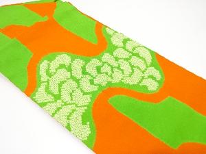 絞り　抽象花模様名古屋帯